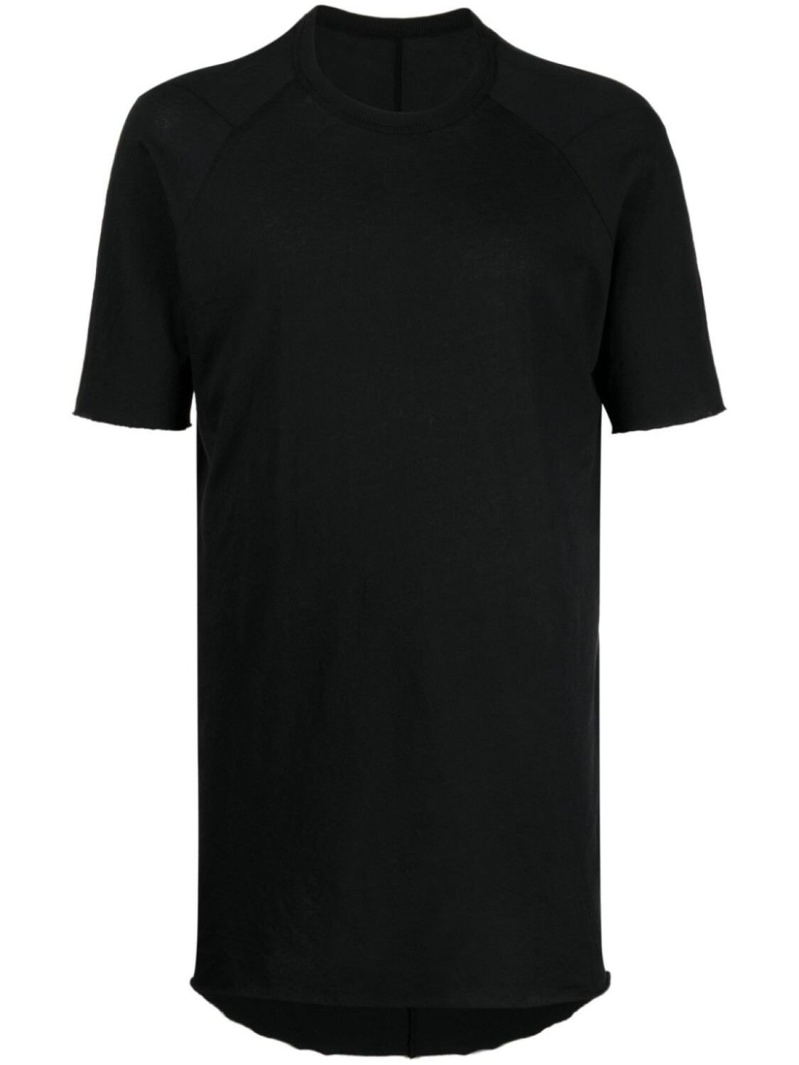 

Boris Bidjan Saberi logo-plaque cotton T-shirt, черный
