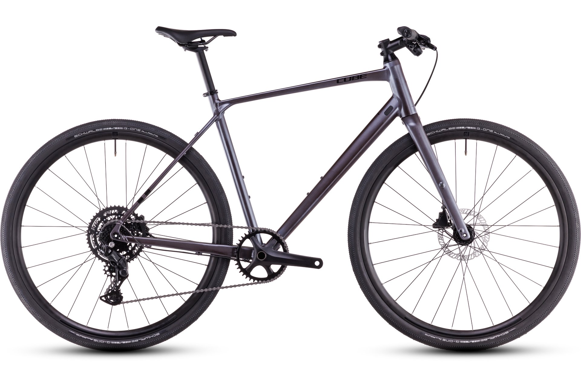 

Кроссовый велосипед Cube Nulane ONE - 28 дюймов - Diamant - 2025, цвет Grau|mineralgrey´n´black