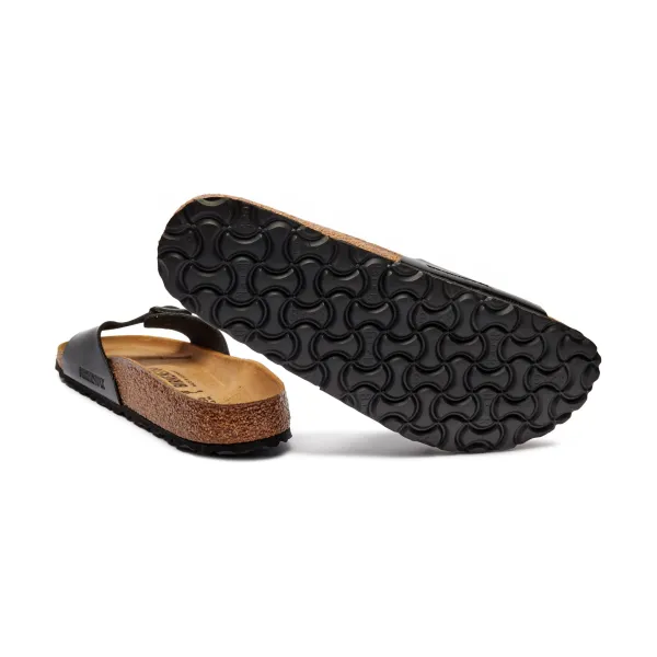 Узкие тапочки Madrid с добавлением кожи Birkenstock, черный — фото 4