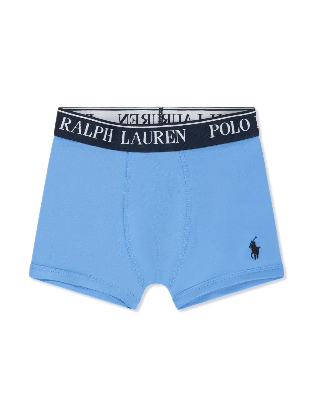 Комплект из двух боксеров с вышивкой Polo Pony POLO RALPH LAUREN KIDS, синий — фото 3