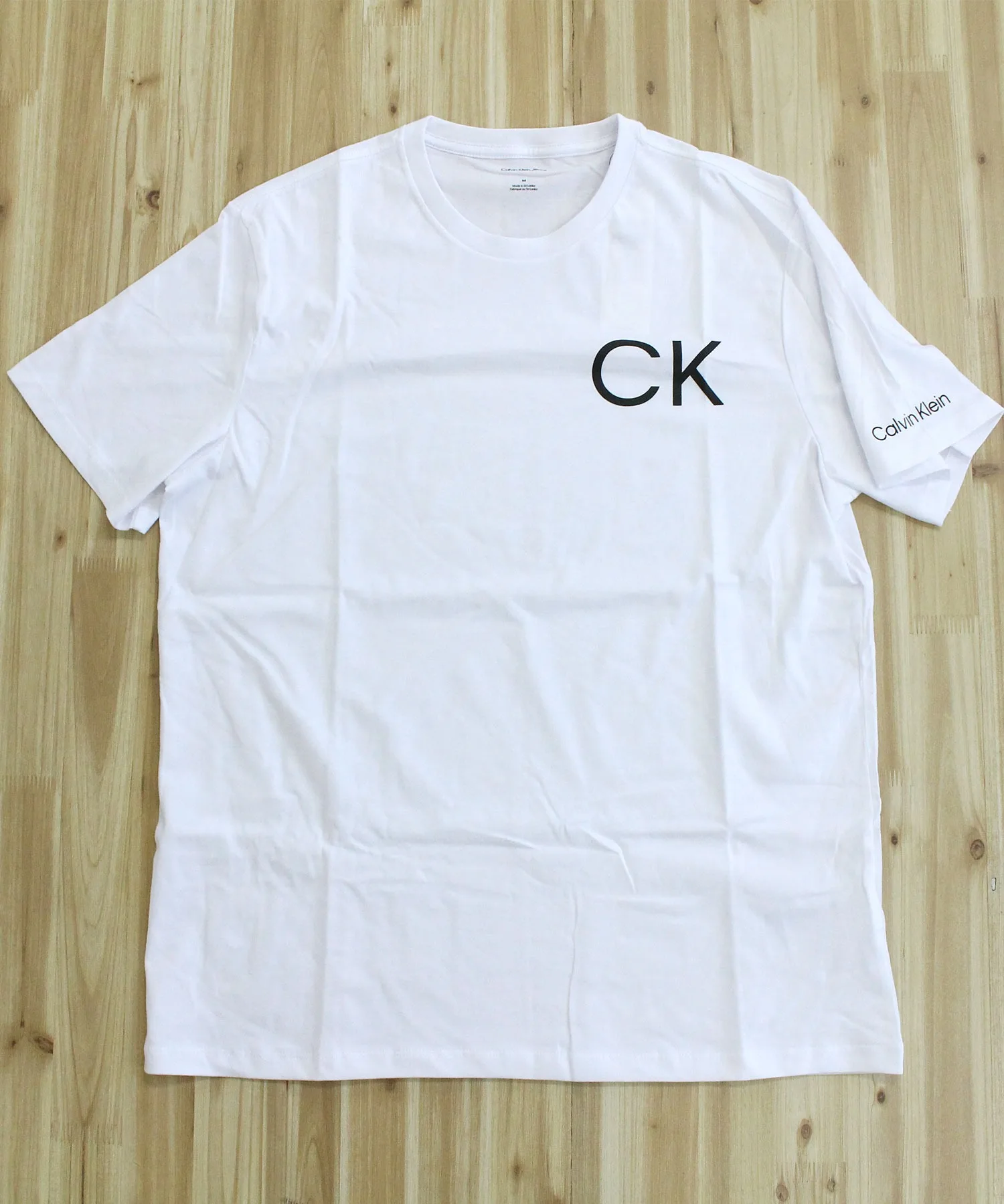 Унисекс футболка с логотипом Calvin Klein CKJ HERO LOGO белая — фото 4