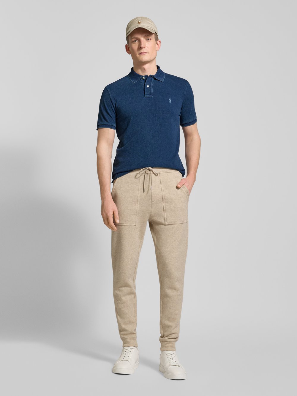 

Рубашка поло с вышитыми этикетками Polo Ralph Lauren