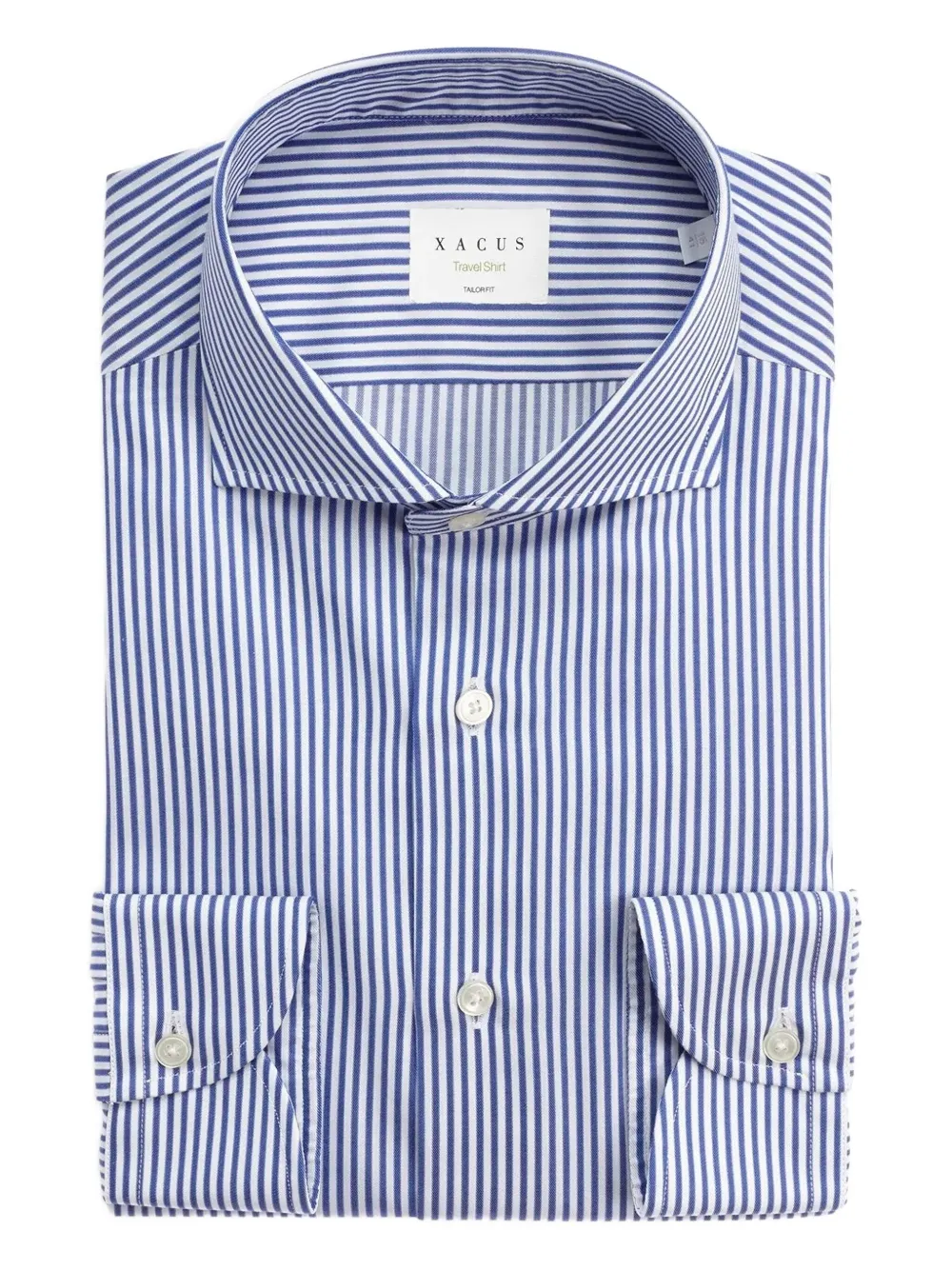 

Рубашка в полоску на пуговицах Xacus, синий