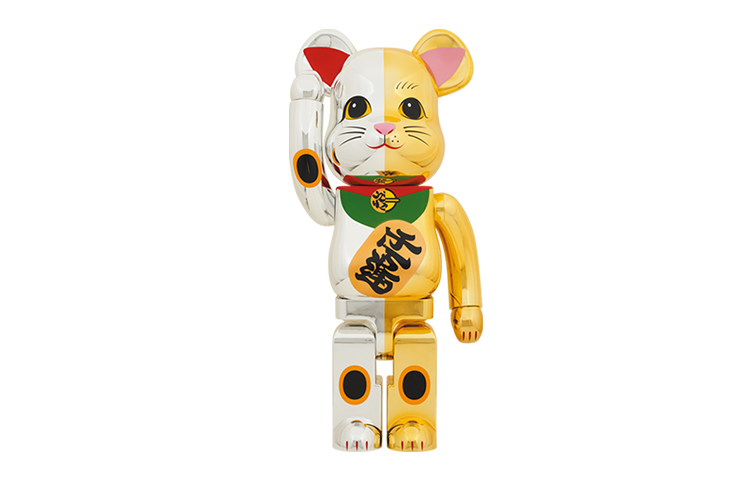 

BE@RBRICK Lucky Cat, Silver Fortune & Gold Ten Thousand Trendy Figures 70cm