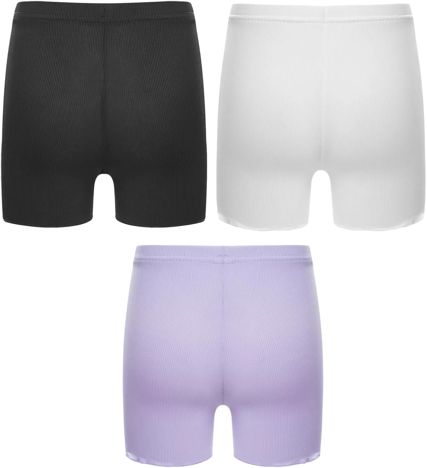 Детские шорты для активного отдыха 3 шт, Agoky, Black&white&purple — фото 3