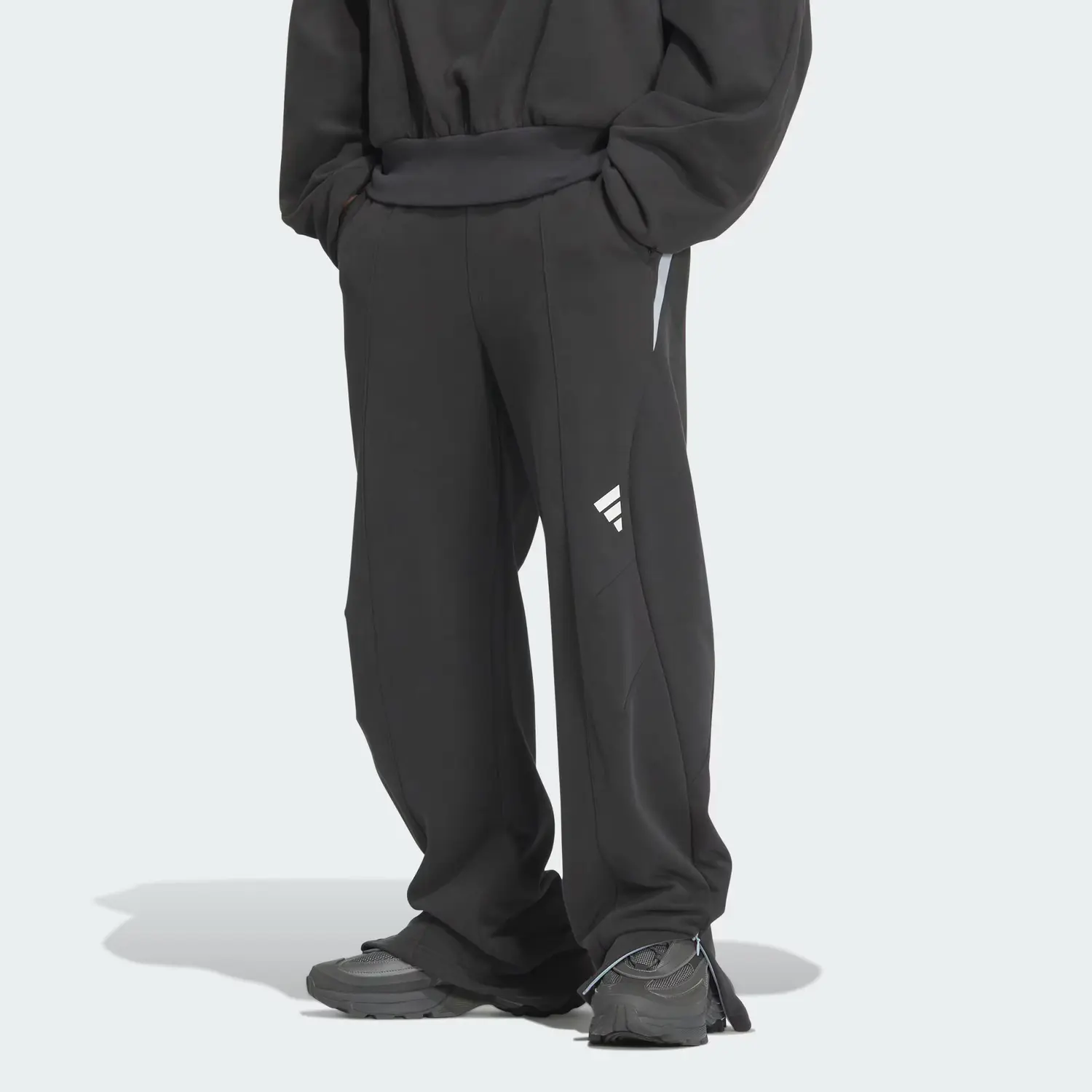 Adidas SS25 спортивные штаны мужские Carbon Black — фото 4