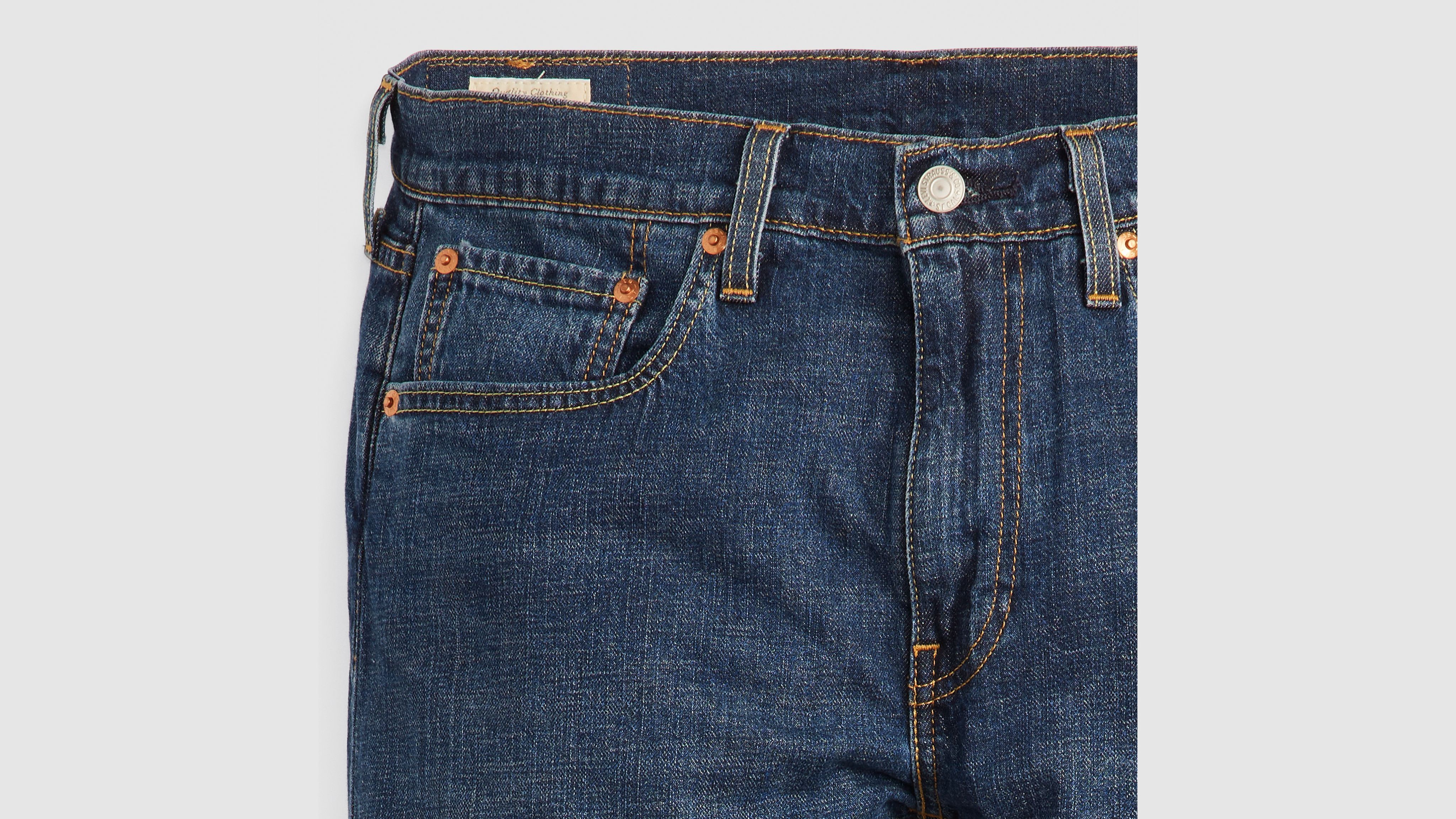 502 Taper Fit Linen+ Denim мужские джинсы Levi's, цвет Part The Sea - Dark Wash — фото 3