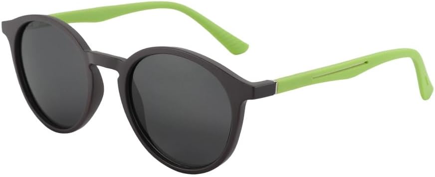 

Модные поляризованные солнцезащитные очки для мужчин и женщин в винтажном стиле с круглой оправой и резиновыми дужками. Модные солнцезащитные очки с защитой от УФ-излучения UV400 KTUCN, 006 Black Grey Lens