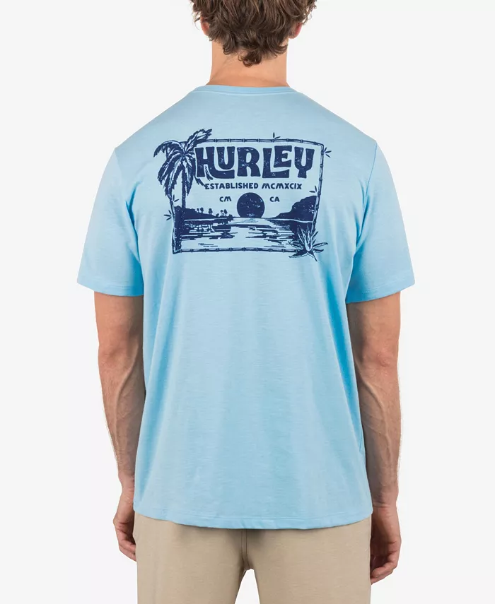

Мужская футболка с коротким рукавом Island Vibes Slub Hurley, синий