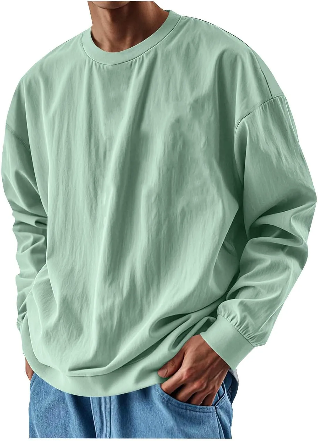 

Футболка Cambkatl для мужчин, свободная, с длинным рукавом