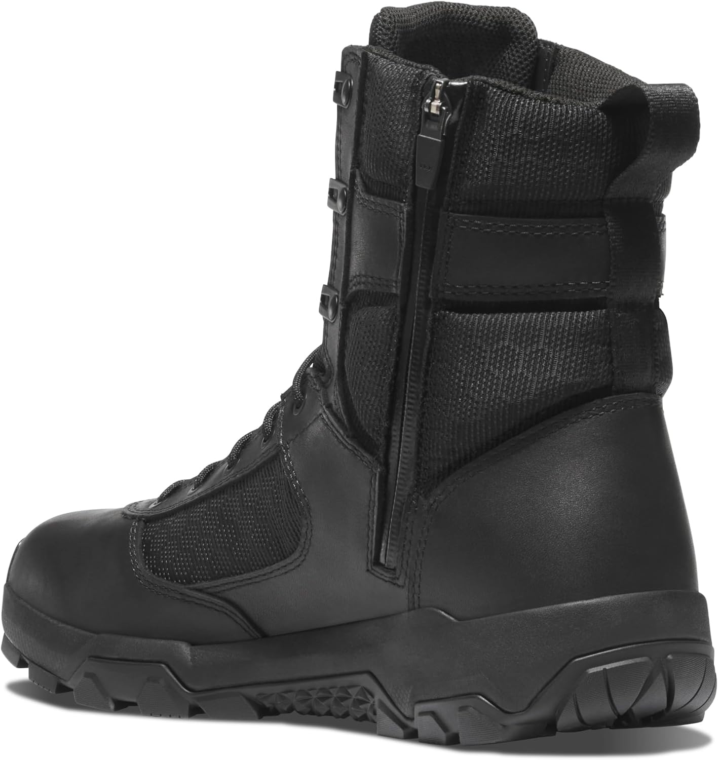 Мужские военные и тактические ботинки Danner Sonic 8 - водонепроницаемые, легкие, прочная кожа с боковой молнией для походов, черный — фото 3