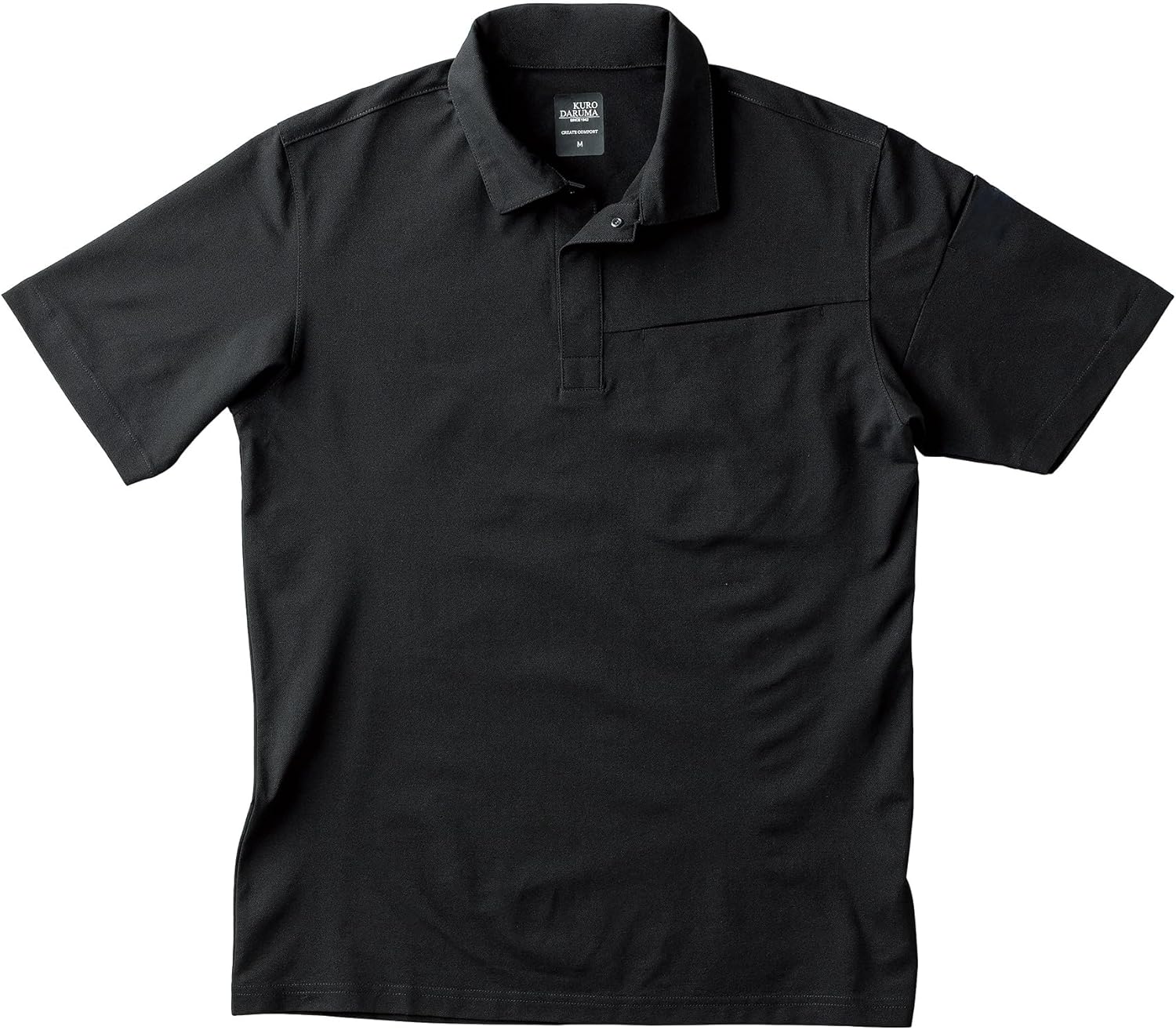 

Мужская поло-рубашка с коротким рукавом Kurodarma 26903 This Is The Daruma, черный