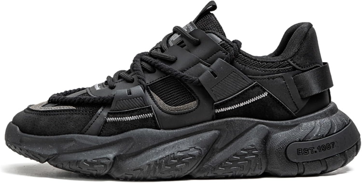 

Мужские дорожные кроссовки GSIGUL, легкие прогулочные кроссовки, амортизирующие мужские кроссовки, спортивно-повседневная обувь для мужчин, черный