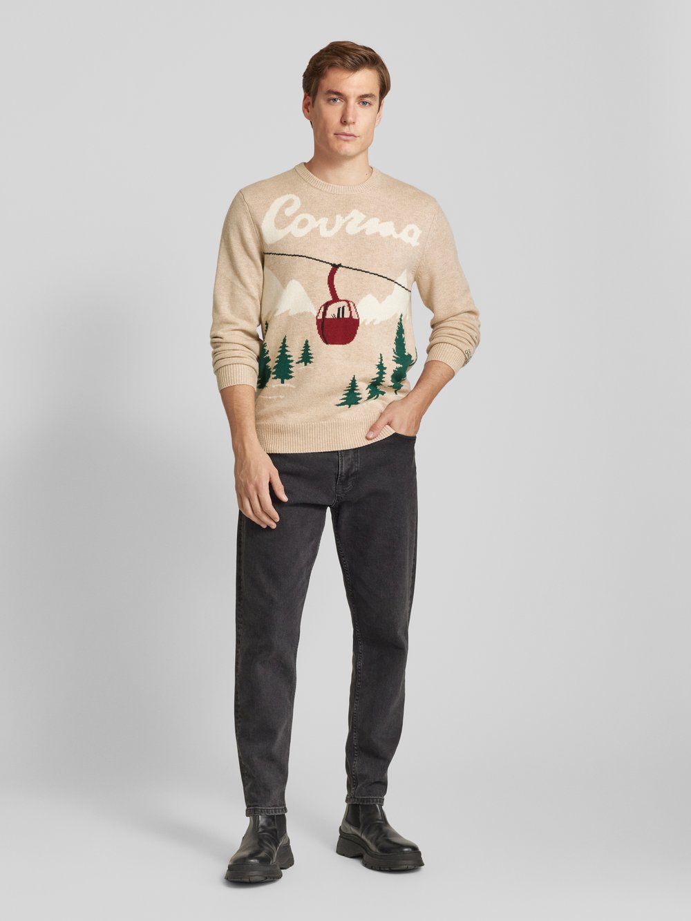 

Вязаный свитер из полушерстяной пряжи модель 'COURMA PINES' MC2 Saint Barth