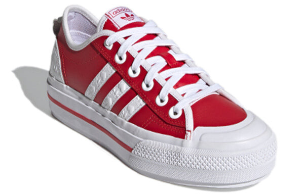 Кроссовки nizza rf platform Adidas, красный — фото 3
