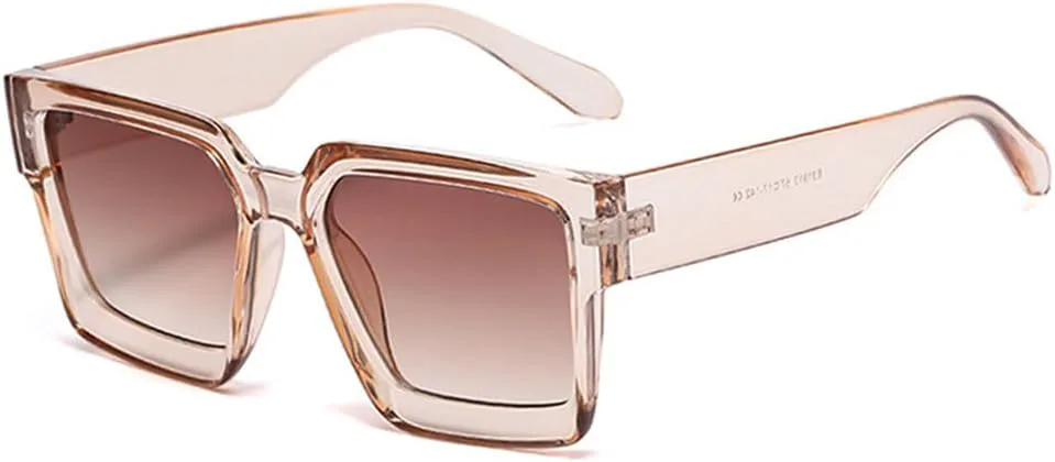 

Солнцезащитные очки UV400 с градиентной расцветкой «панк-конфета» для женщин и мужчин, для бега и занятий спортом на открытом воздухе UYPTK, C5clearbrown-brown