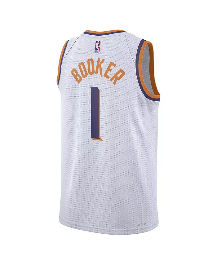 Мужская и женская баскетбольная майка Devin Booker Phoenix Suns Swingman - версия Association Edition Nike — фото 4