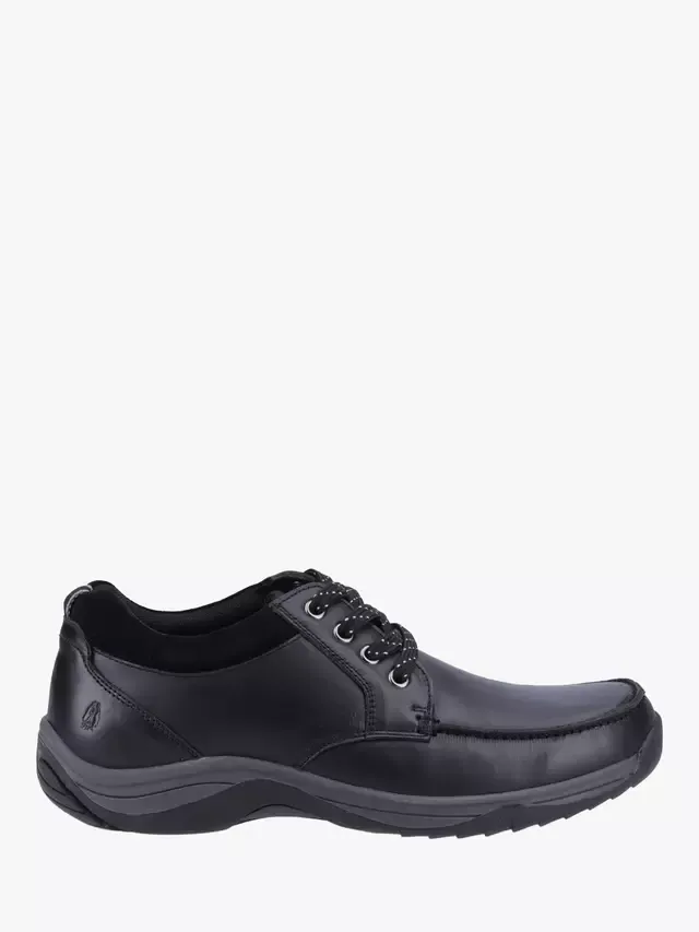 Кожаные туфли-дерби Derek на шнуровке, цвет кофе Hush Puppies, Black