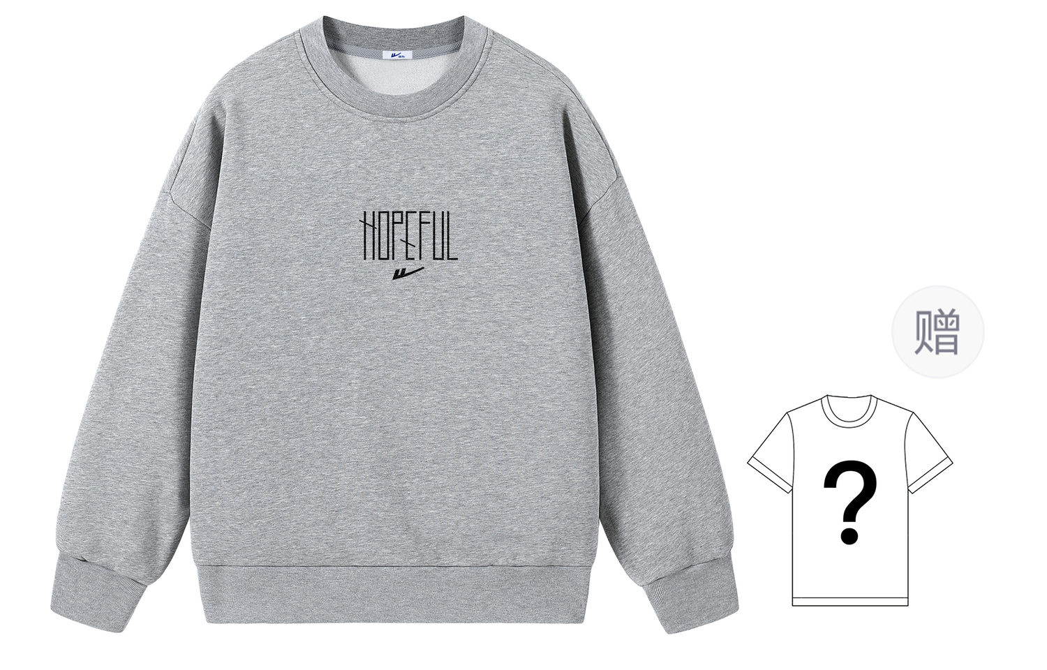 

Худи unisex huichao star cloud collection WARRIOR, светло-серый