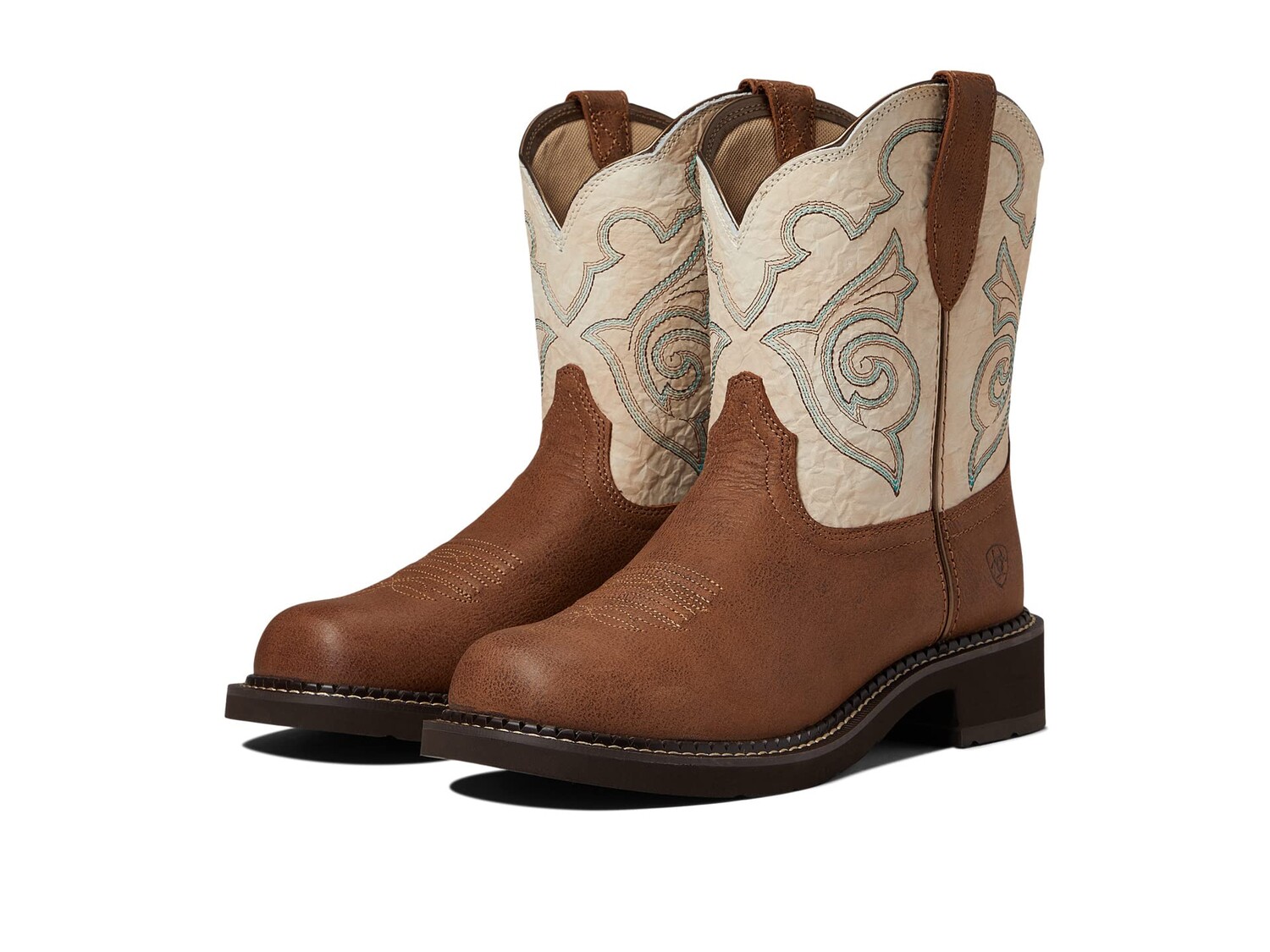 Сапоги женские Ariat Fatbaby Heritage Tess ковбойские, коричневый/экрю