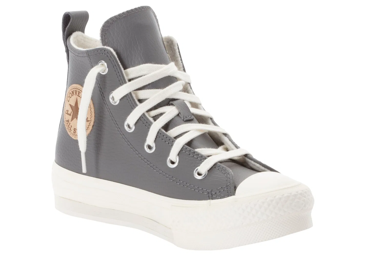 Кроссовки Converse серого цвета — фото 3