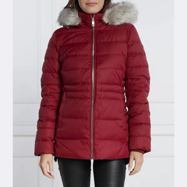

Пуховик стандартного кроя Tommy Hilfiger, красный
