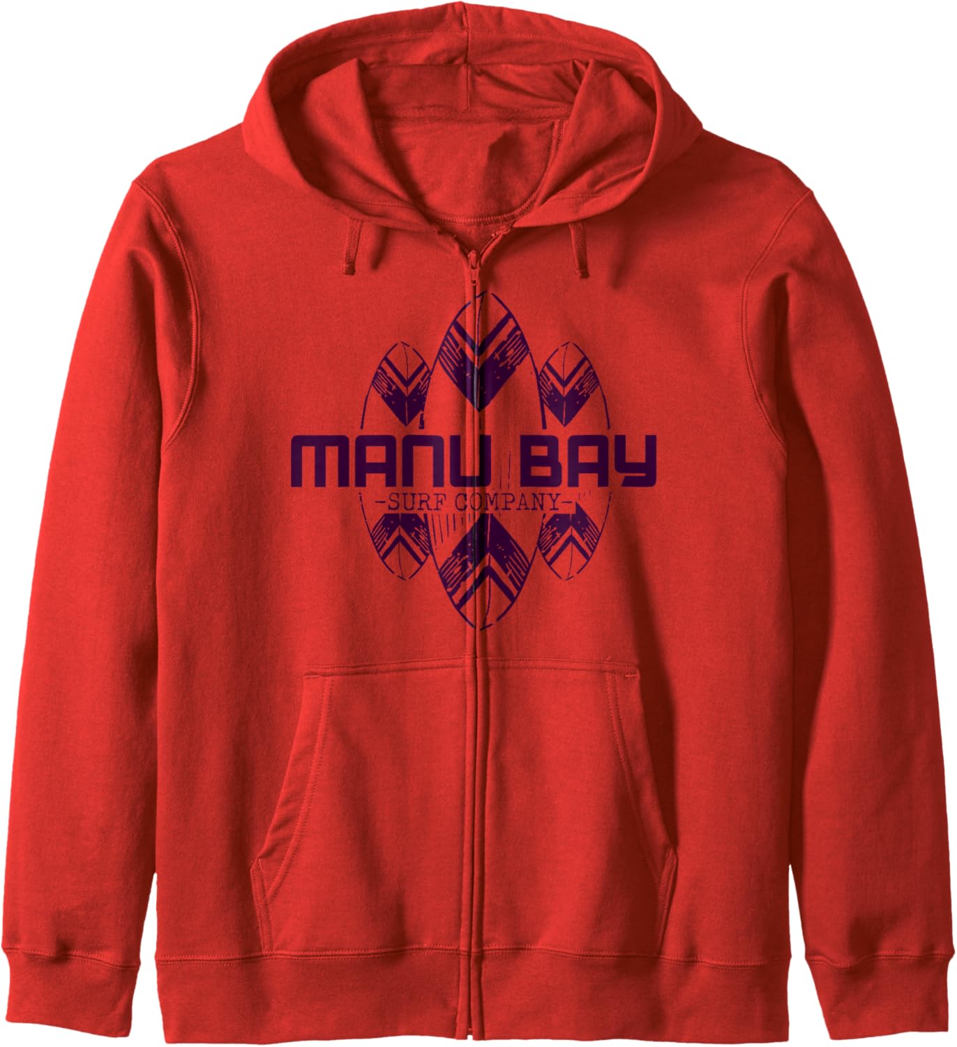 

Худи на молнии Manu Bay Surf Company с черными досками для серфинга Buy Cool Shirts