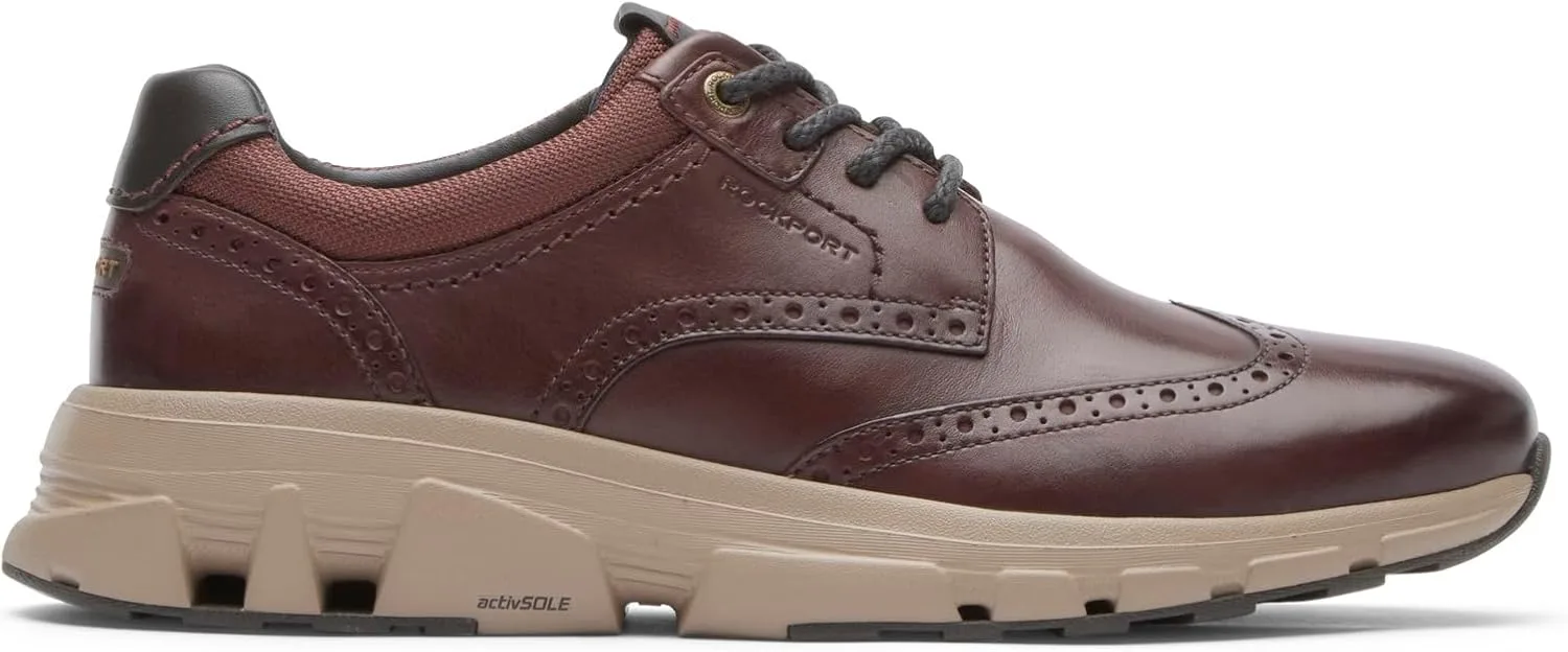 Мужские кроссовки Rockport Reboundx Wingtip, цвет Andorra Leather — фото 4