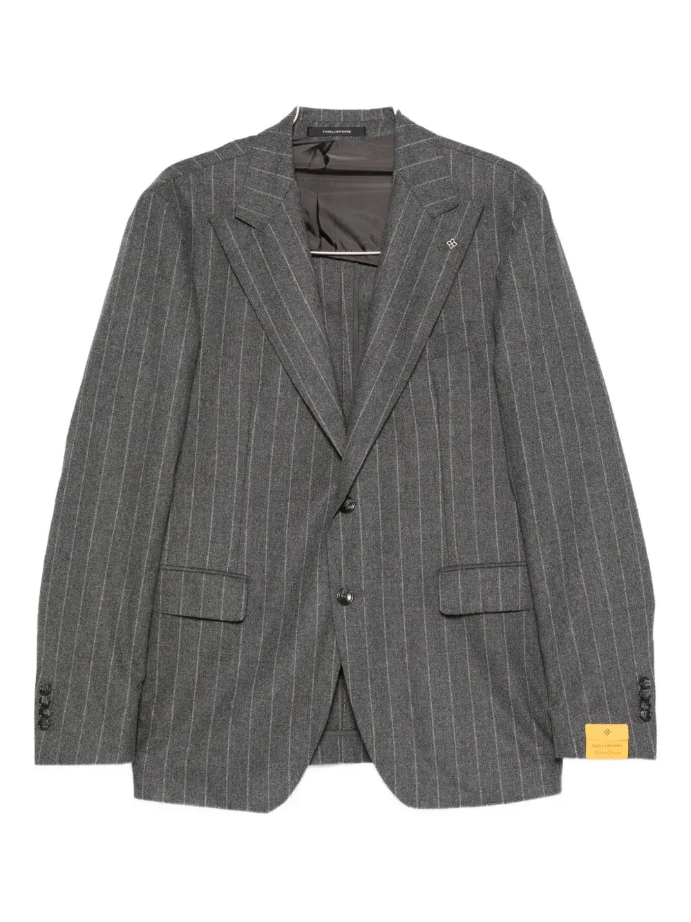

Однобортный полосатый костюм Tagliatore, серый