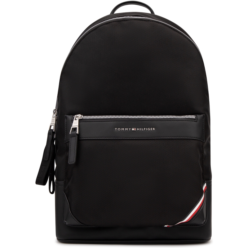 

Tommy Hilfiger Большой черный рюкзак из полиэстера для мужчин, Black BDS