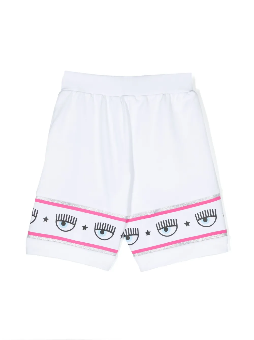 Спортивные шорты с логотипом Chiara Ferragni Kids, белый — фото 2