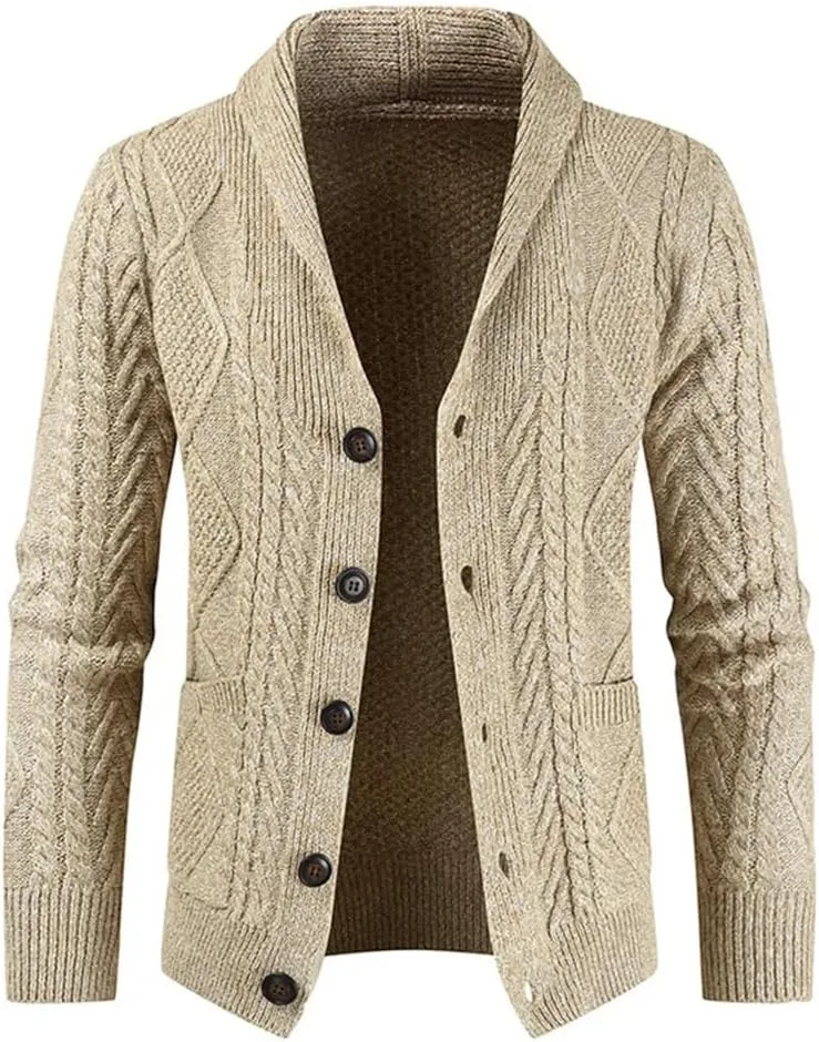 

Мужской кардиган с длинным рукавом Dninmim