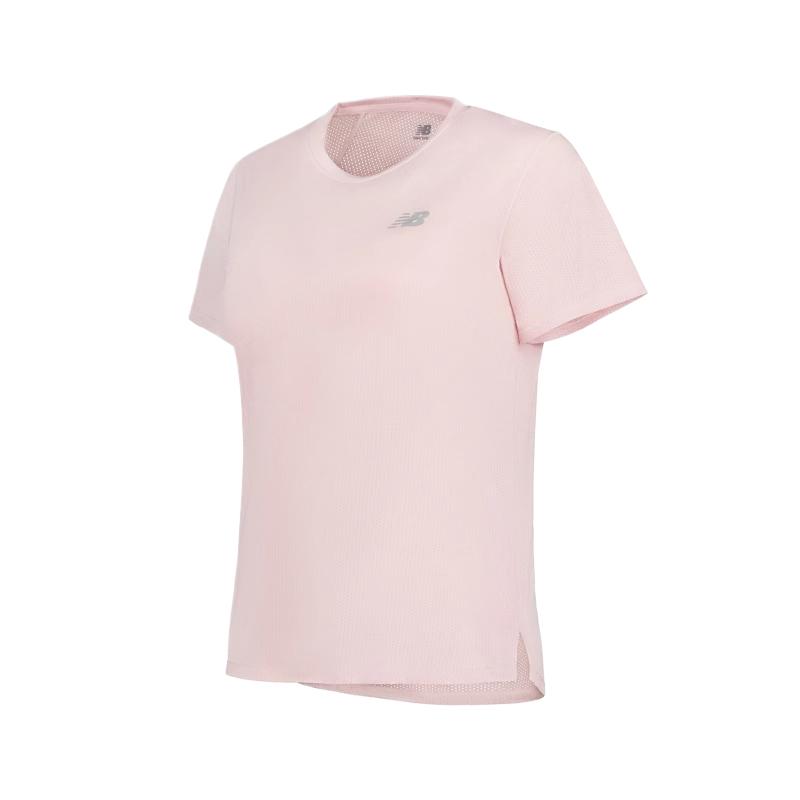 

New Balance Футболка женская розовая, Розовый, New Balance Футболка женская розовая