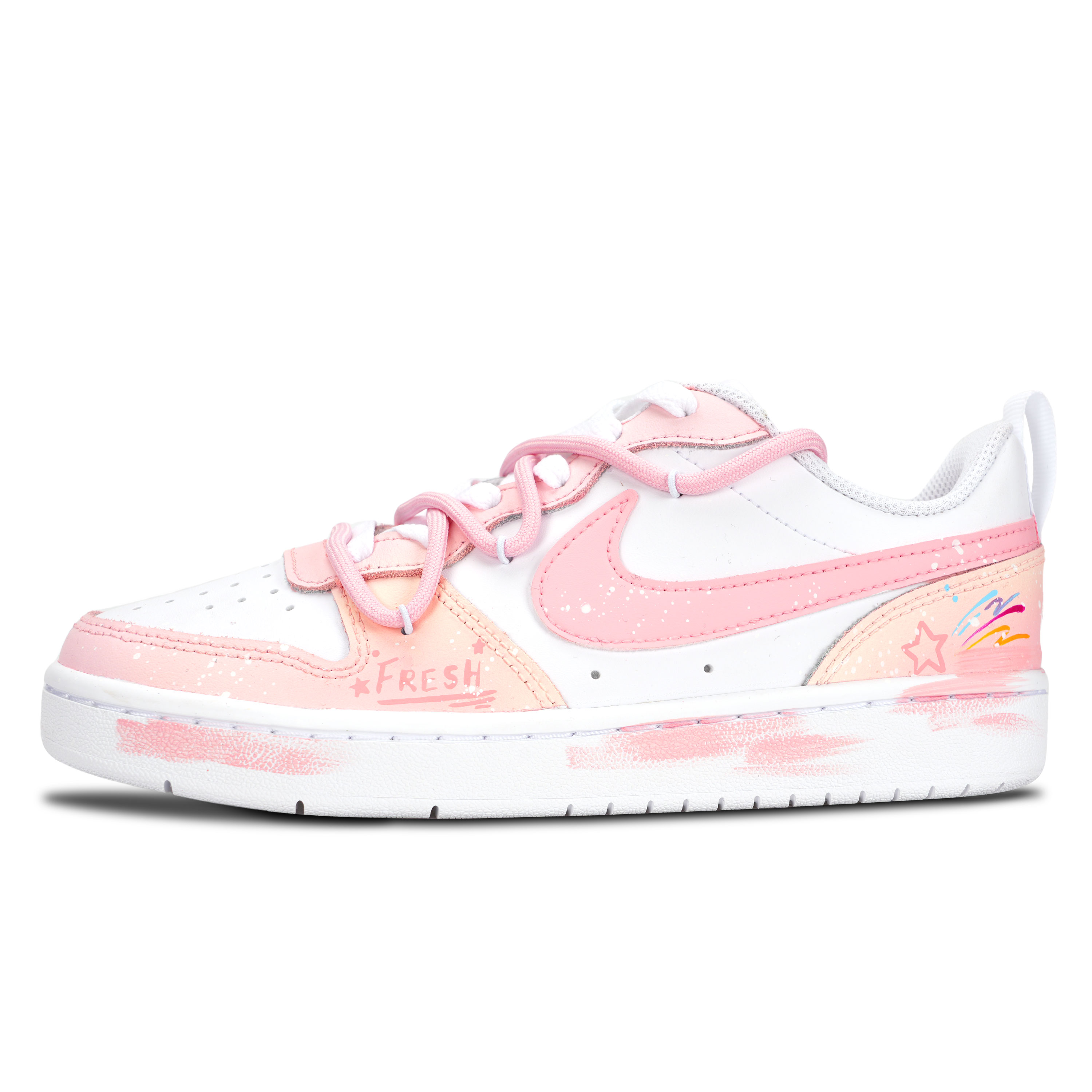 

Детские кроссовки для скейтбординга Court Borough Low 2 с противоскользящей подошвой и износостойкими подошвами для подростков Nike, розовый