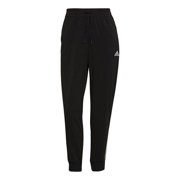 

Брюки essentials 3-stripes 7/8 pants 'black' Adidas, черный