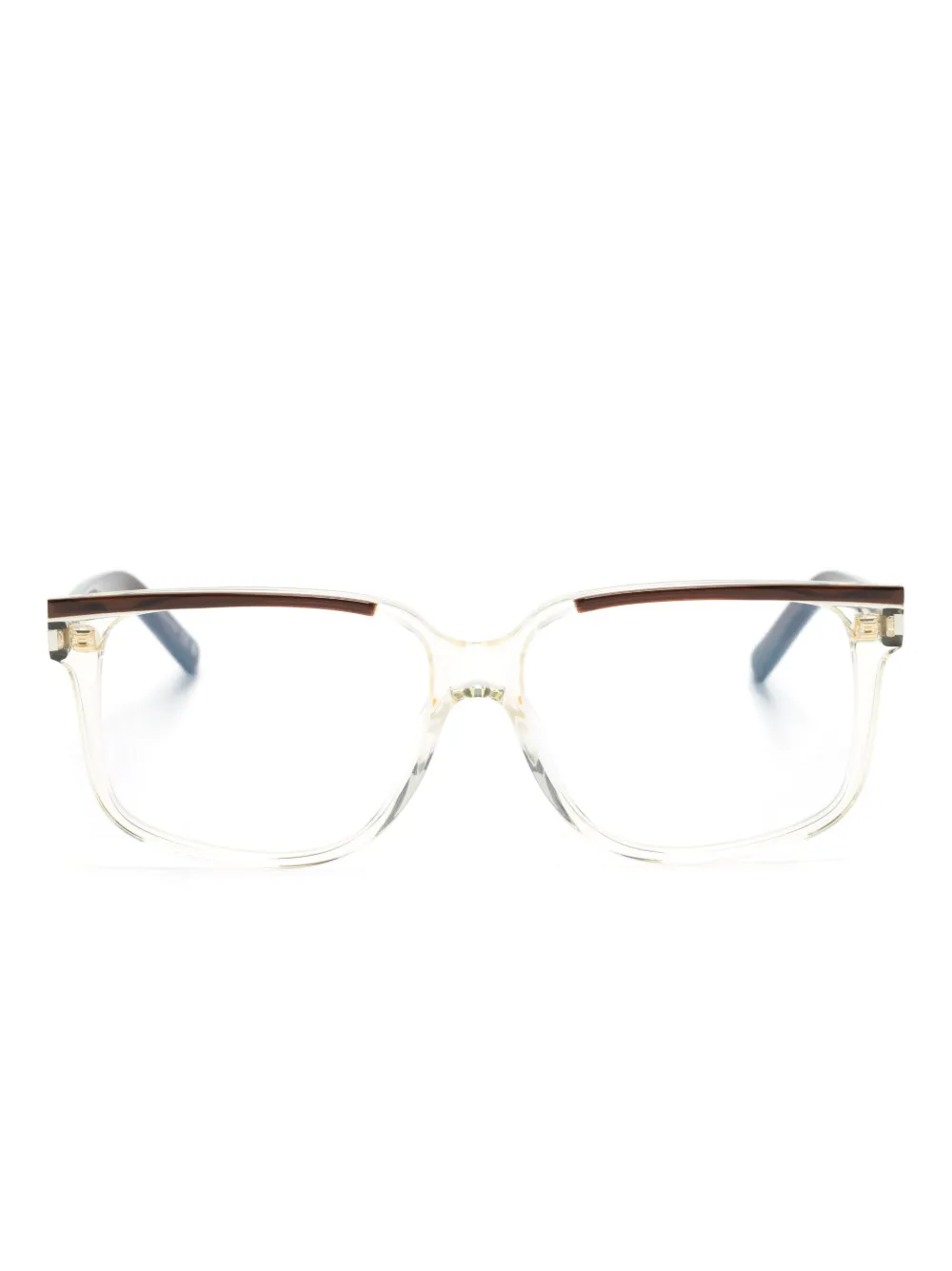 

Очки в оправе 'кошачий глаз' Saint Laurent Eyewear, коричневый