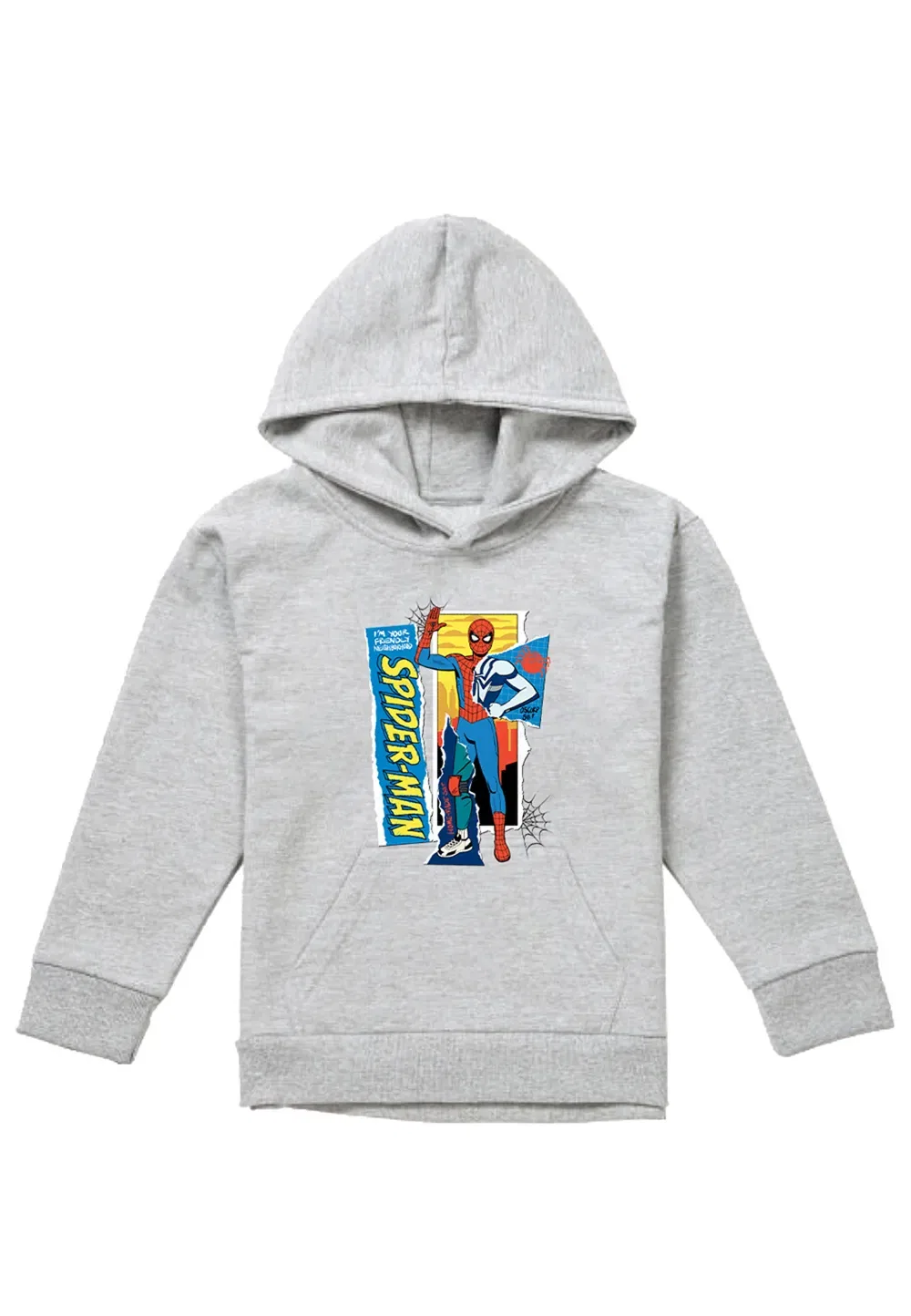 Детская худи Marvel Spiderman Athletic Heather, серый — фото 4