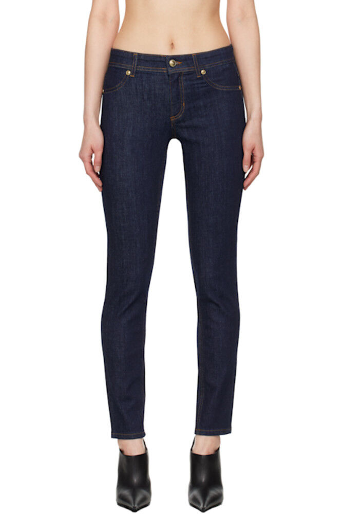 

Синие джинсы с двумя карманами Versace Jeans Couture