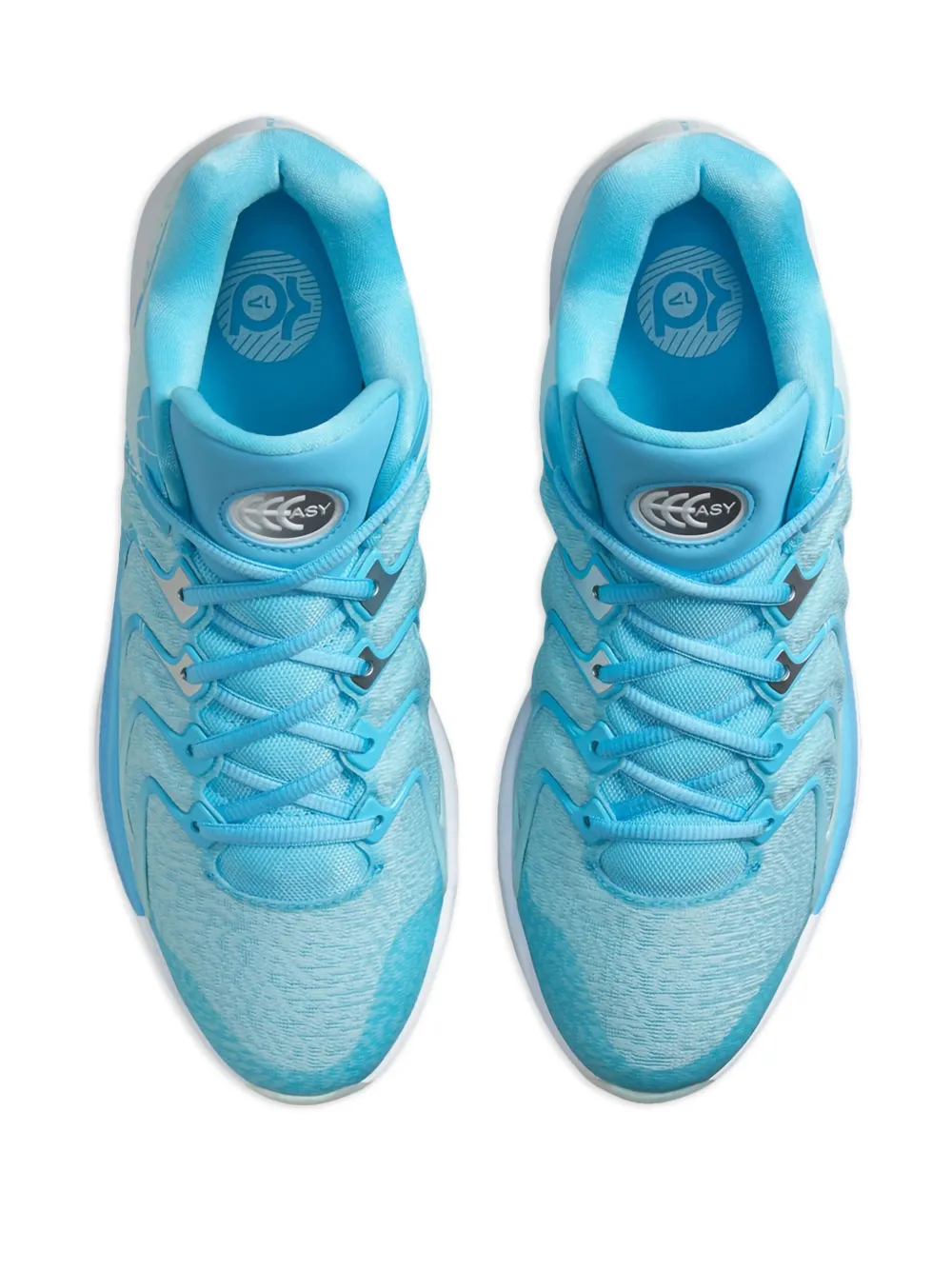 Кроссовки KD17 Christmas - Aquarius Blue/Glacier Blue/Metallic Silver Nike, синий — фото 2