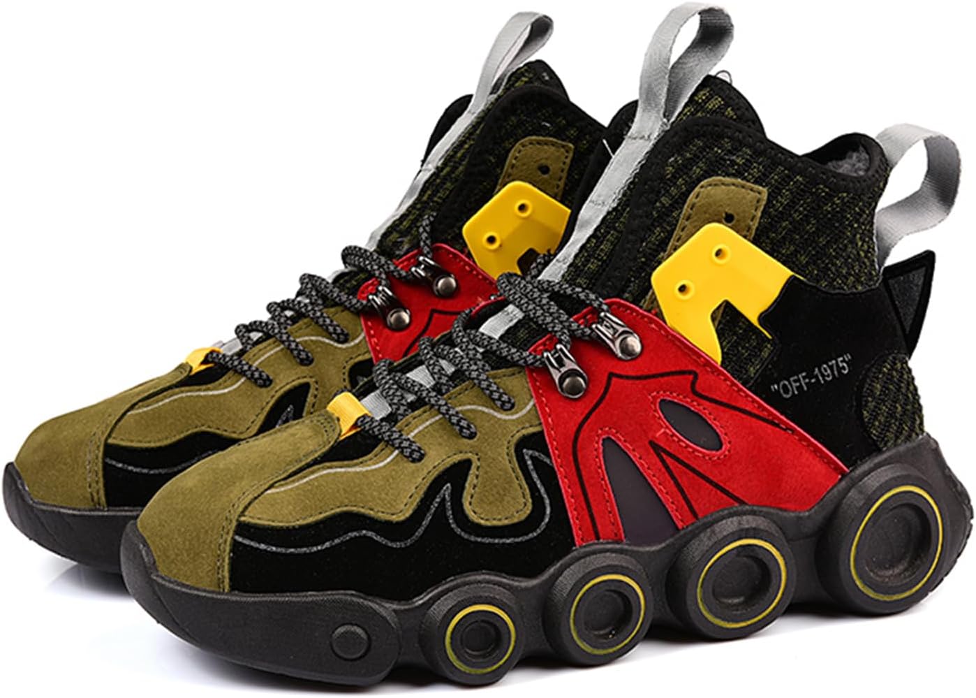 

Кроссовки GSIGUL для мужчин, модные высокие кеды, мужские беговые кроссовки, спортивная и повседневная обувь для тренировок и прогулок, Army-plush Lining