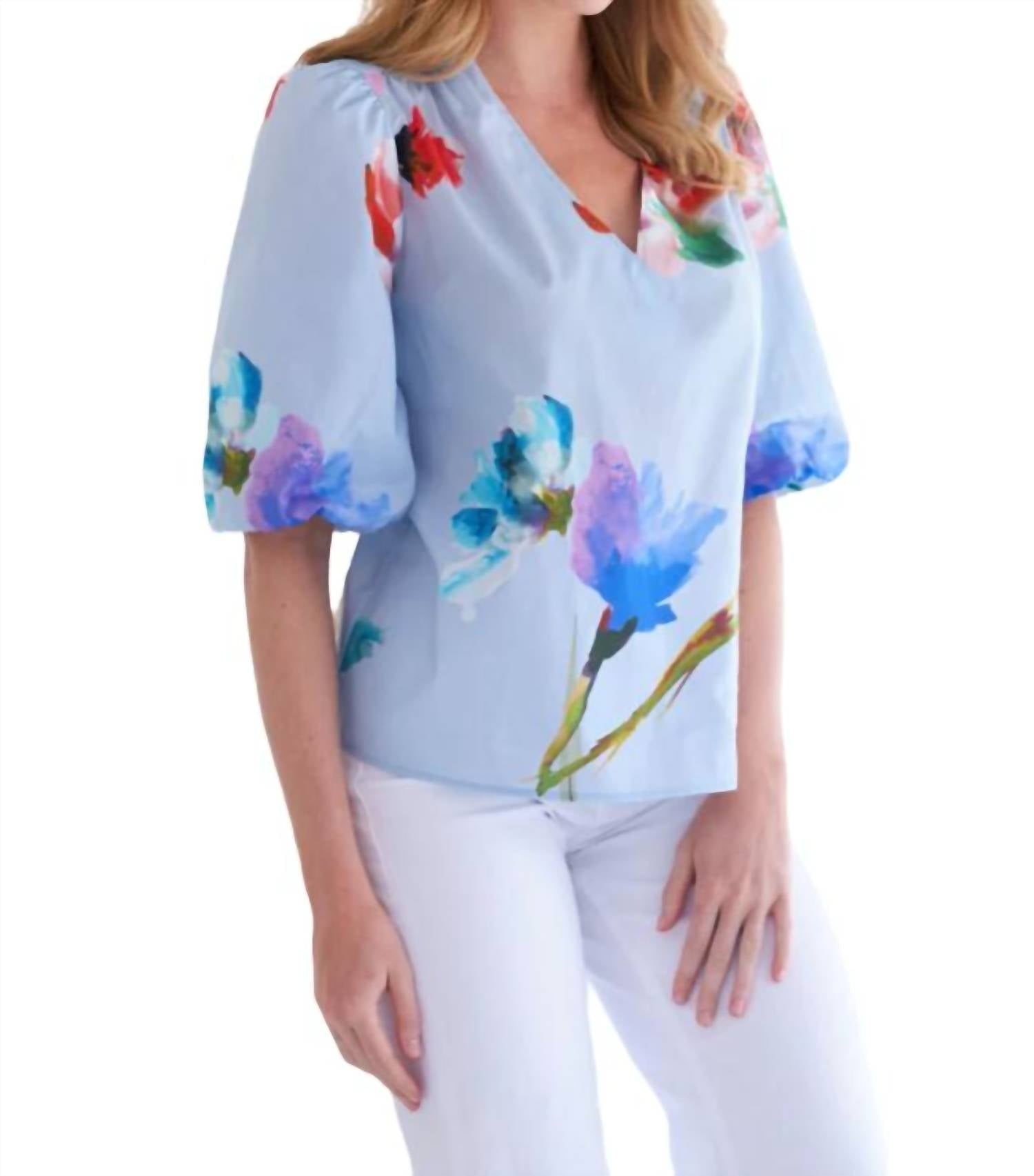 

Топ Tish в цвете Blue Sky Finley, цвет blue sky floral