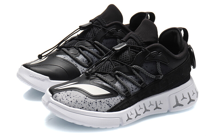 Кроссовки LINING YOUNG Kids Lifestyle Shoes GS Low-top Microcrystalline Gray — фото 3