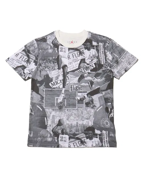 Детская футболка Jordan Brand MJ Brooklyn Collage AOP с коротким рукавом / Jordan Brand Kids MJ Brooklyn Collage AOP Short Sleeve Tee / NIKE 【SP】