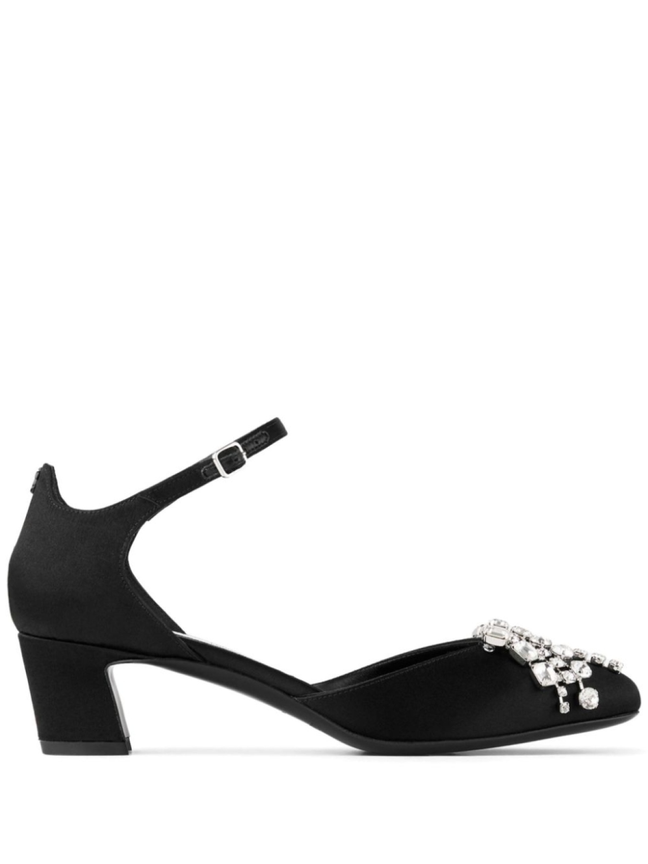 Туфли-лодочки 45 мм, украшенные кристаллами Jimmy Choo, черный