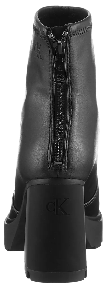 Ботильоны на высоком каблуке Calvin Klein Jeans "HEEL PLATFORM ZIP BOOT MG NAPPA", ботильоны, ботильоны, блочный каблук, с молнией на пятке, черный — фото 2