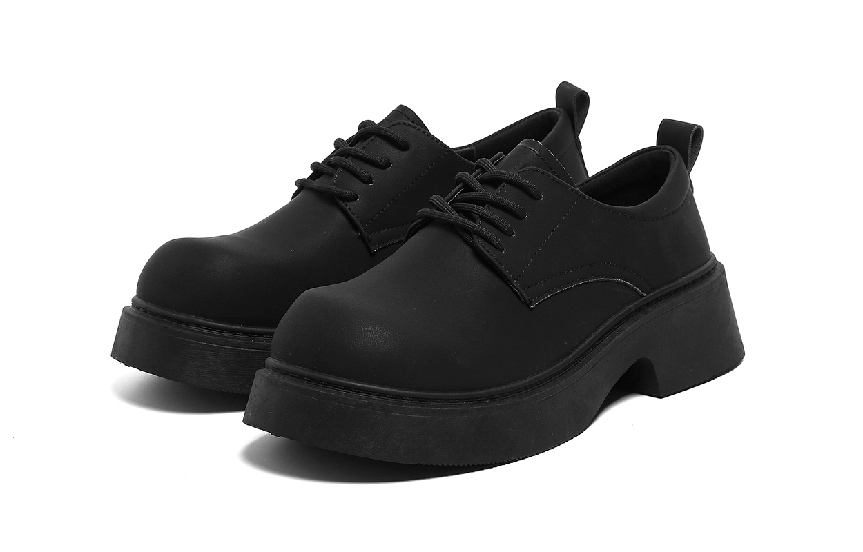 FOREVER 21 Derby Shoes Casual, кожаные туфли мужские, матовый black — фото 4