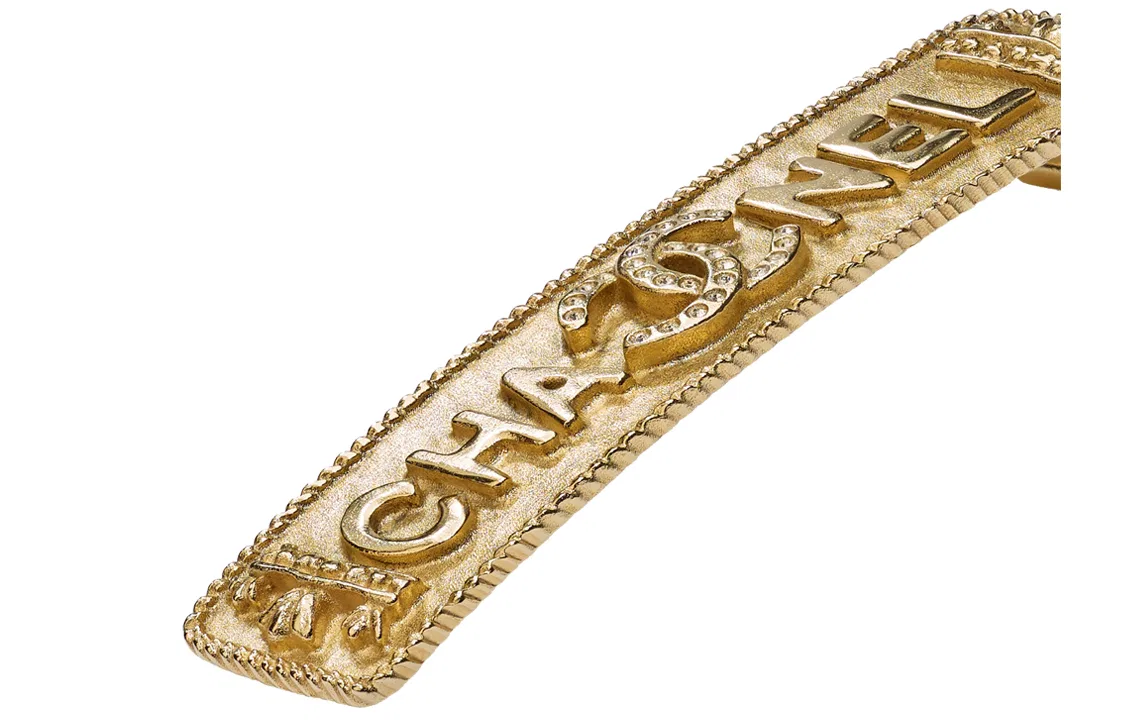 Заколка для волос с кристаллами CHANEL Gold — фото 2