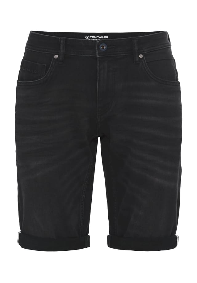 

Джинсовые шорты с 5 карманами Tom Tailor, черный
