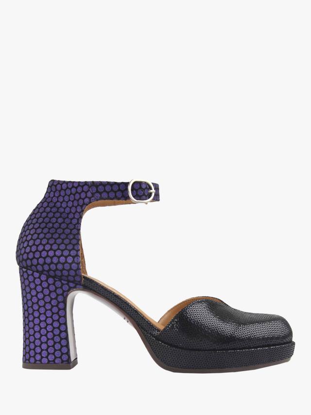 Damaho Moony кожаные туфли-лодочки Chie Mihara, Purple/Black
