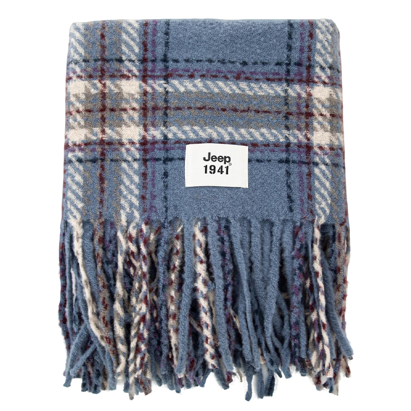 

Вязаный шарф Unisex Jeep, светло-синий